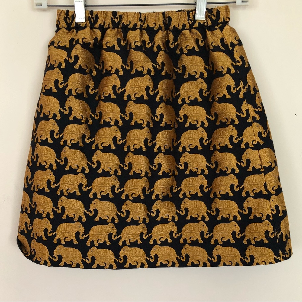 Gold elephant skirt